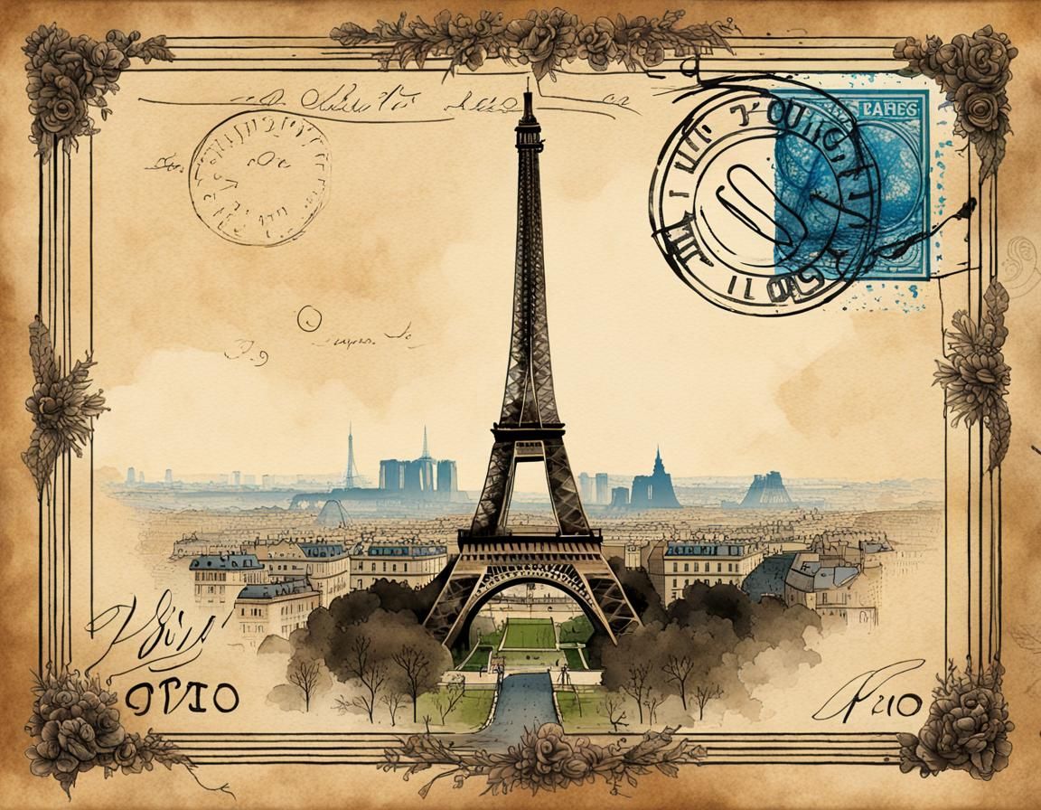 Postcard from Paris!   by @Hit moments