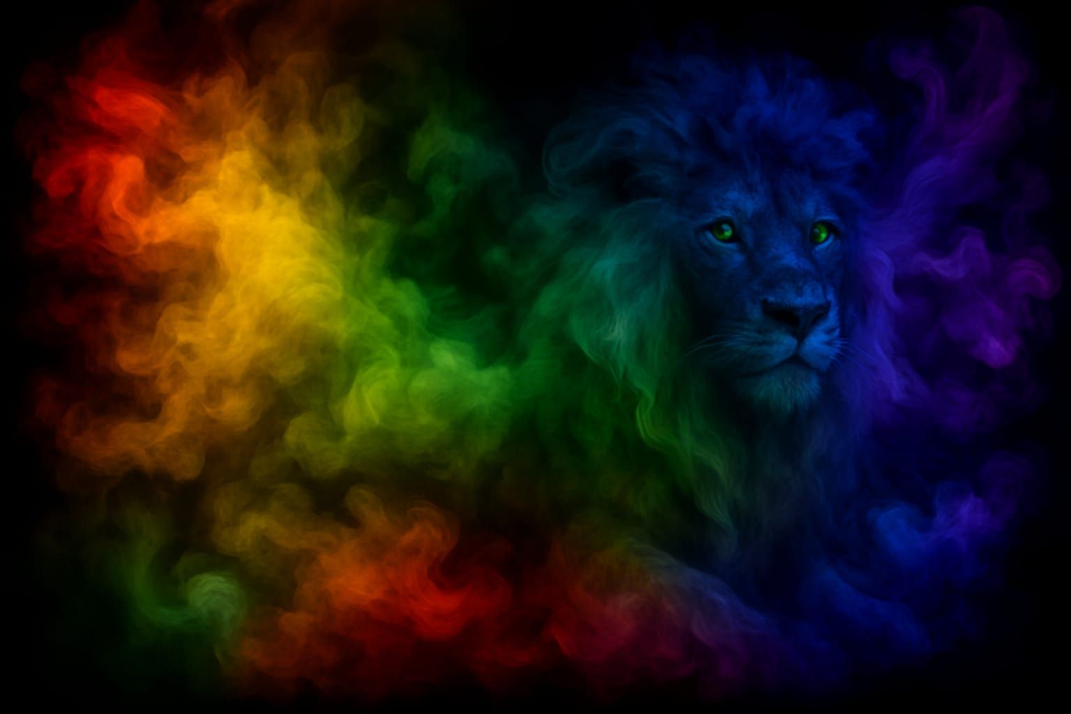 Colorful Lion