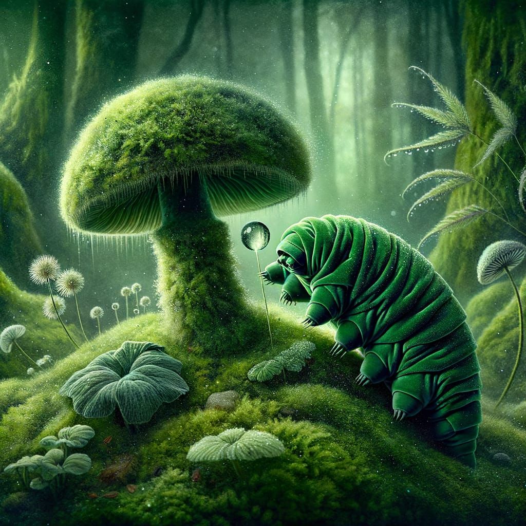 Verdant Tardigrade  by @Carianne Cuthbertsson