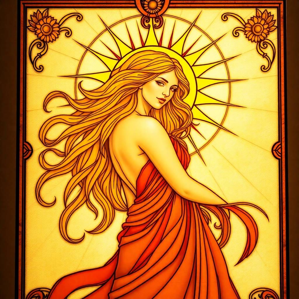 Art nouveau portrait