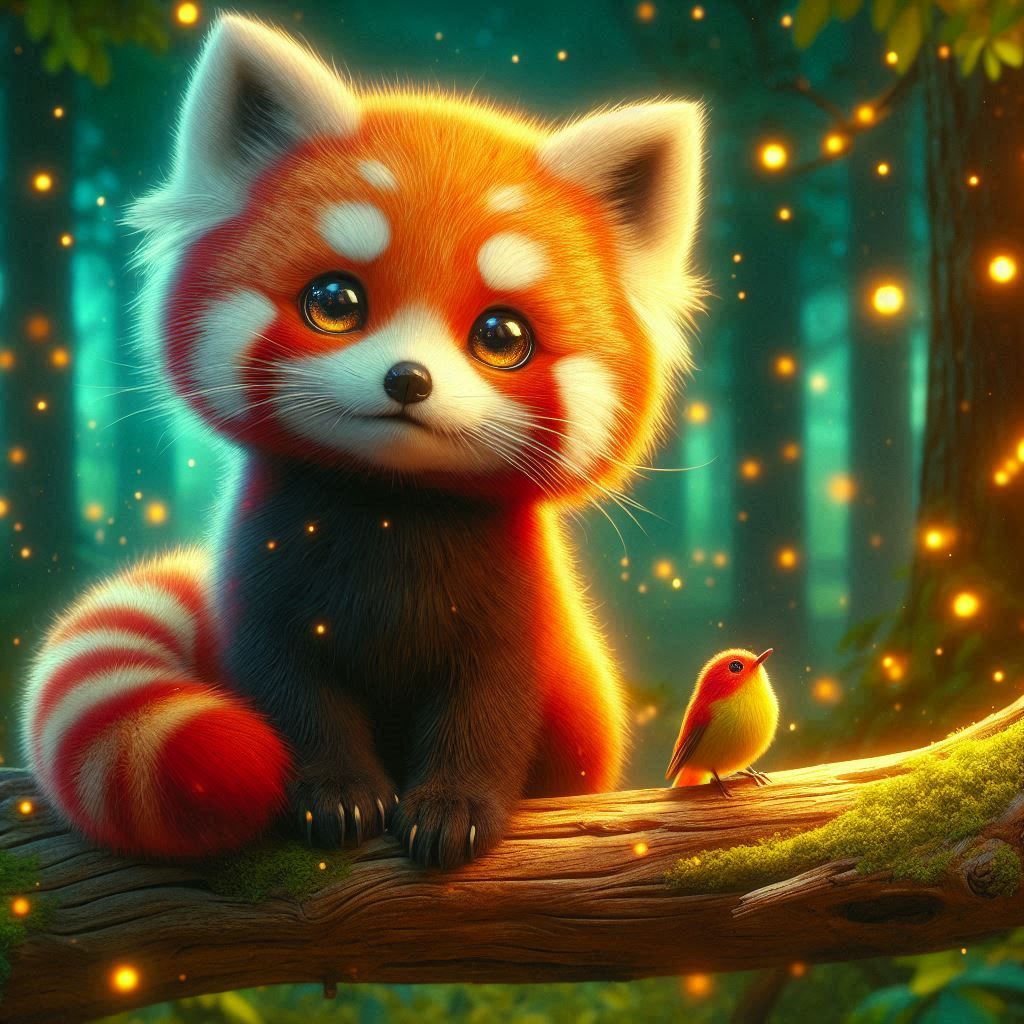 Red Panda and the Red Robin