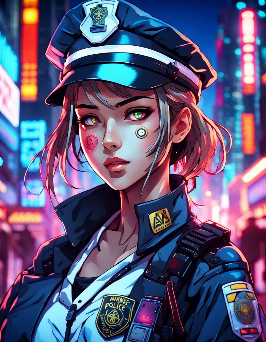 Cyberpunk Police - AI Generated Artwork - NightCafe Creator