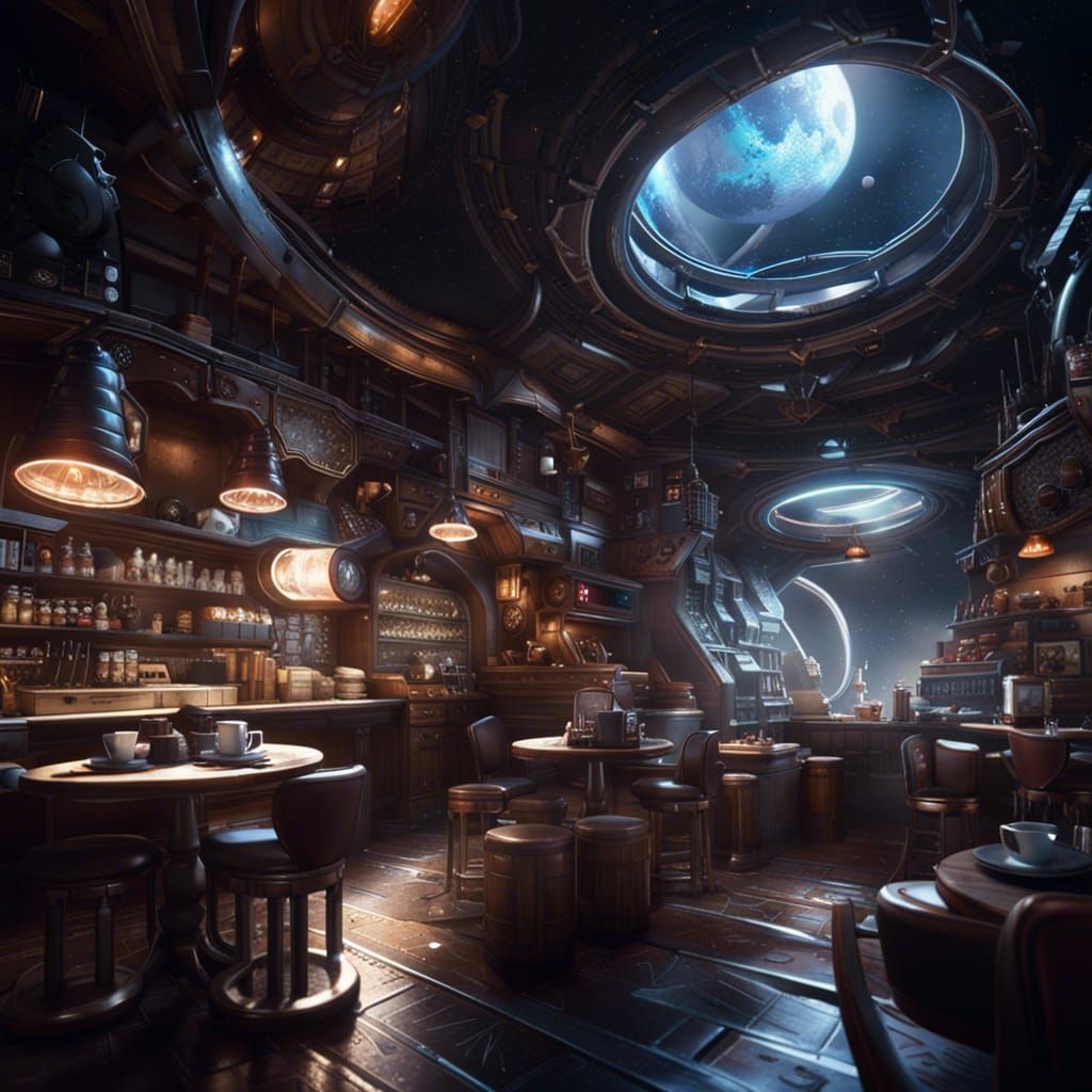 Coffee Shop in Space