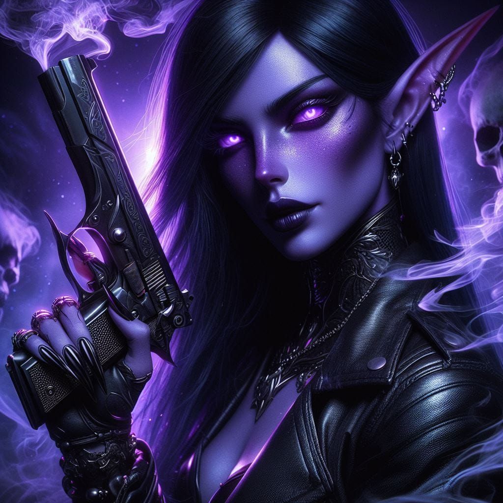 Tribute to my favourite NightCafe elf - CMK 💜  by @Catroline