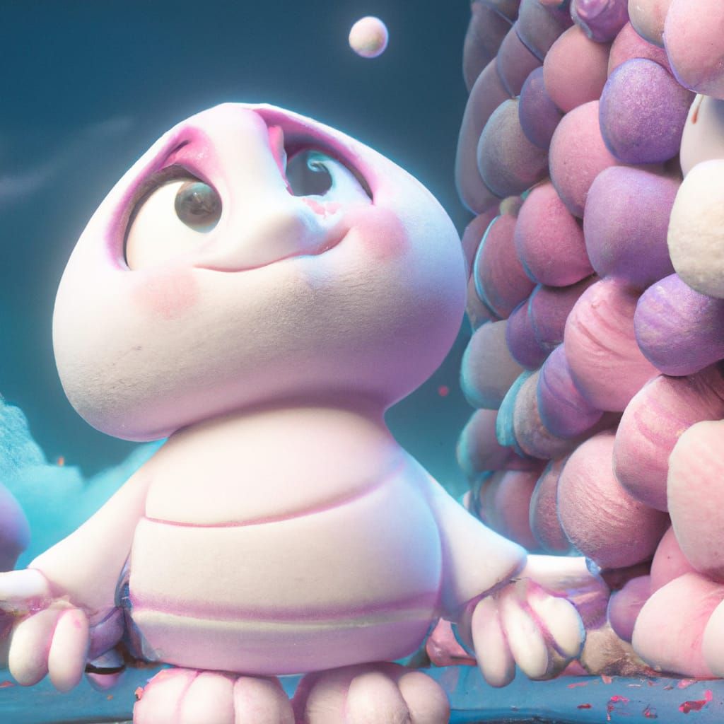 An adorable marshmallow