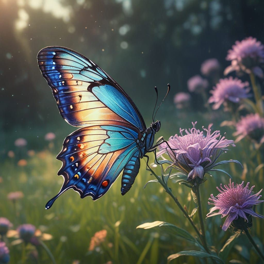 Butterfly in the middle of nowhere..
