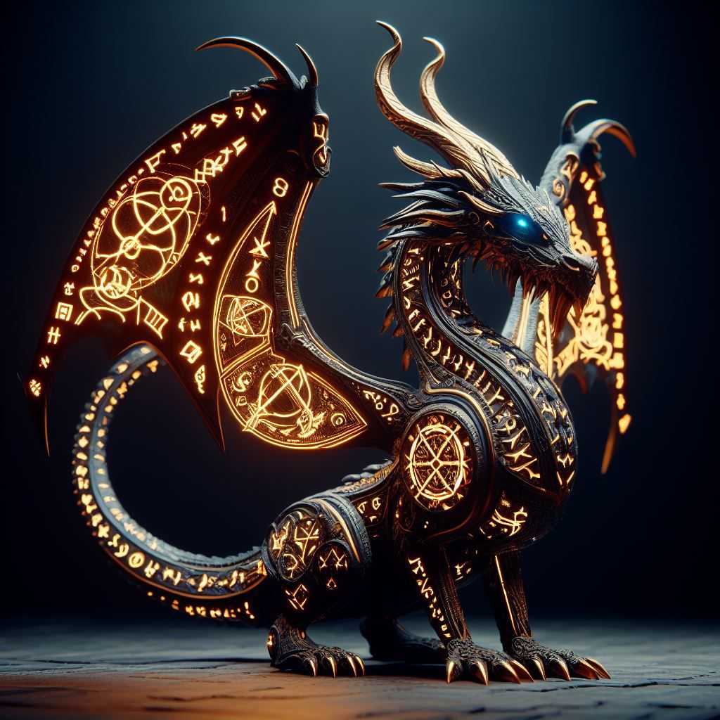 Wood Dragon - AI Generated Artwork - NightCafe Creator