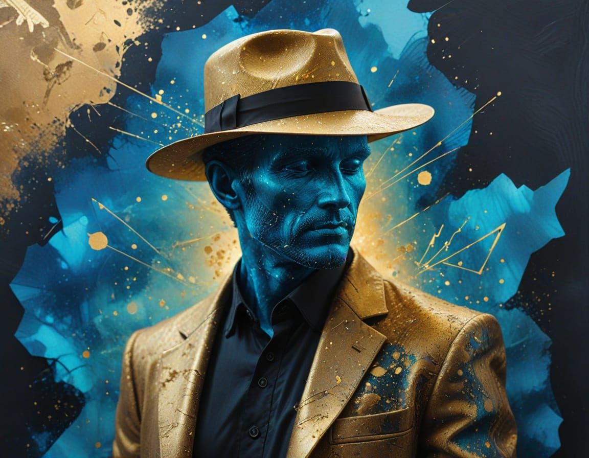 Geometric Petri Effect with Man in Hat