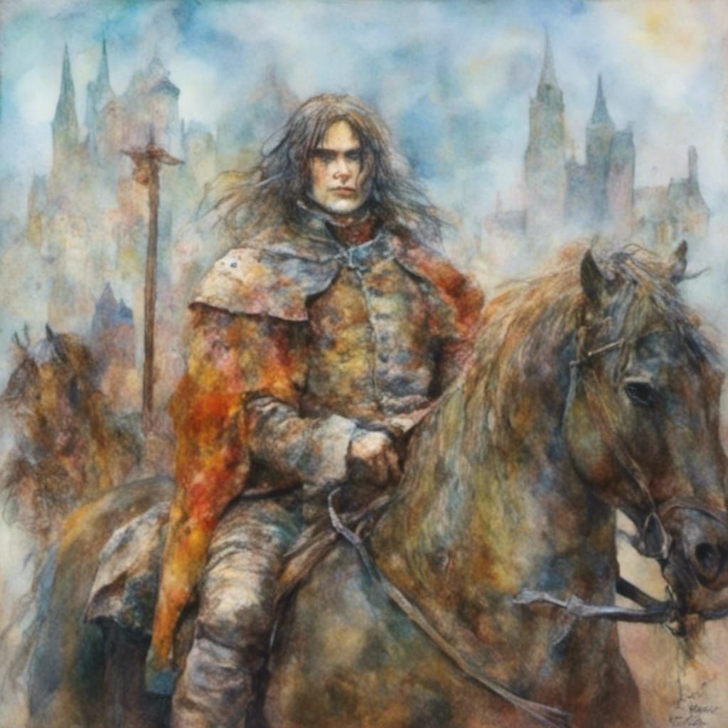 <lora:Anti color fume:1.0> <lora:Old school kick:1.0> Knight with long hair