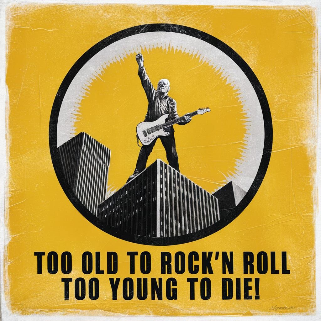 Vintage Rock Album Cover: Too Old To Rock