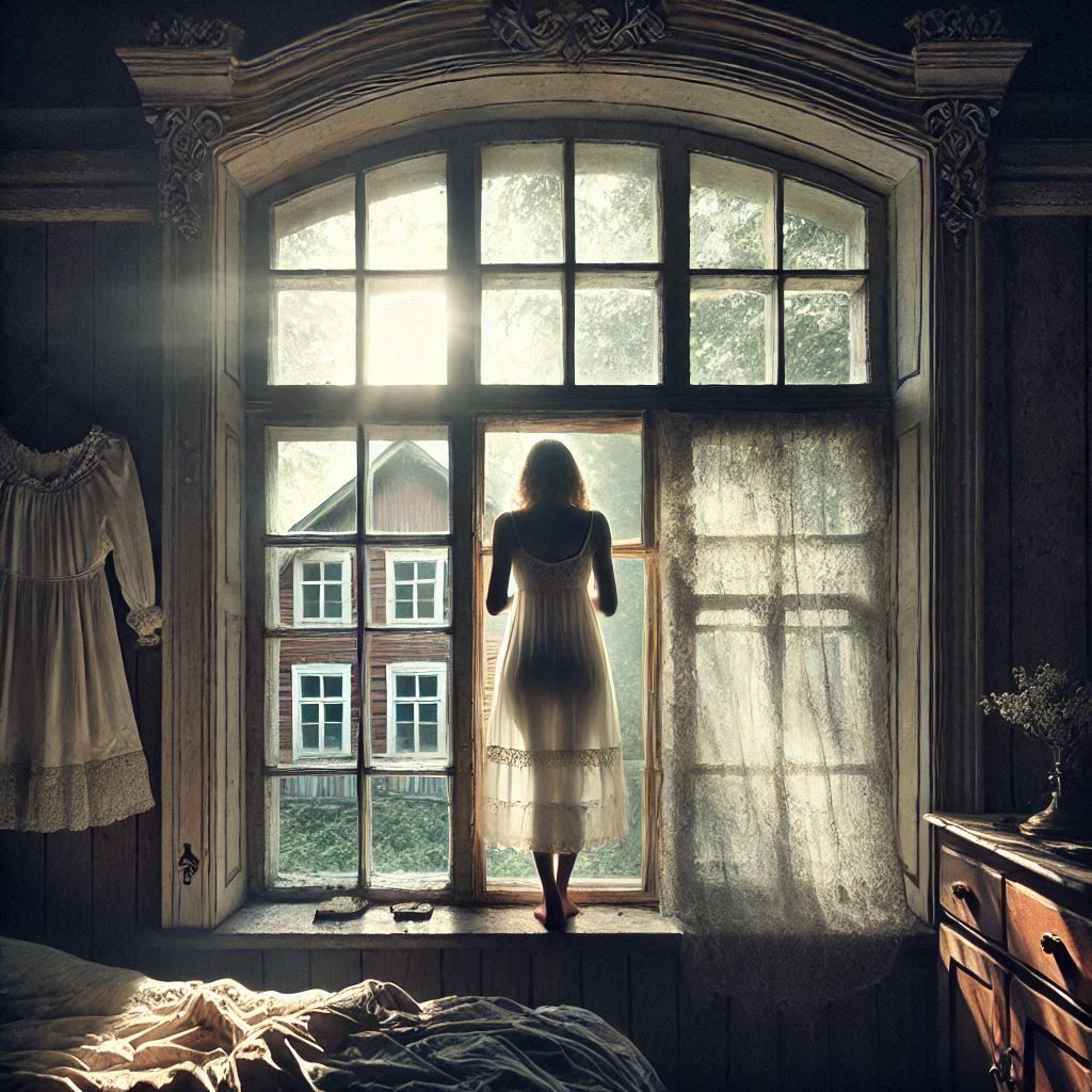 Standing in the window