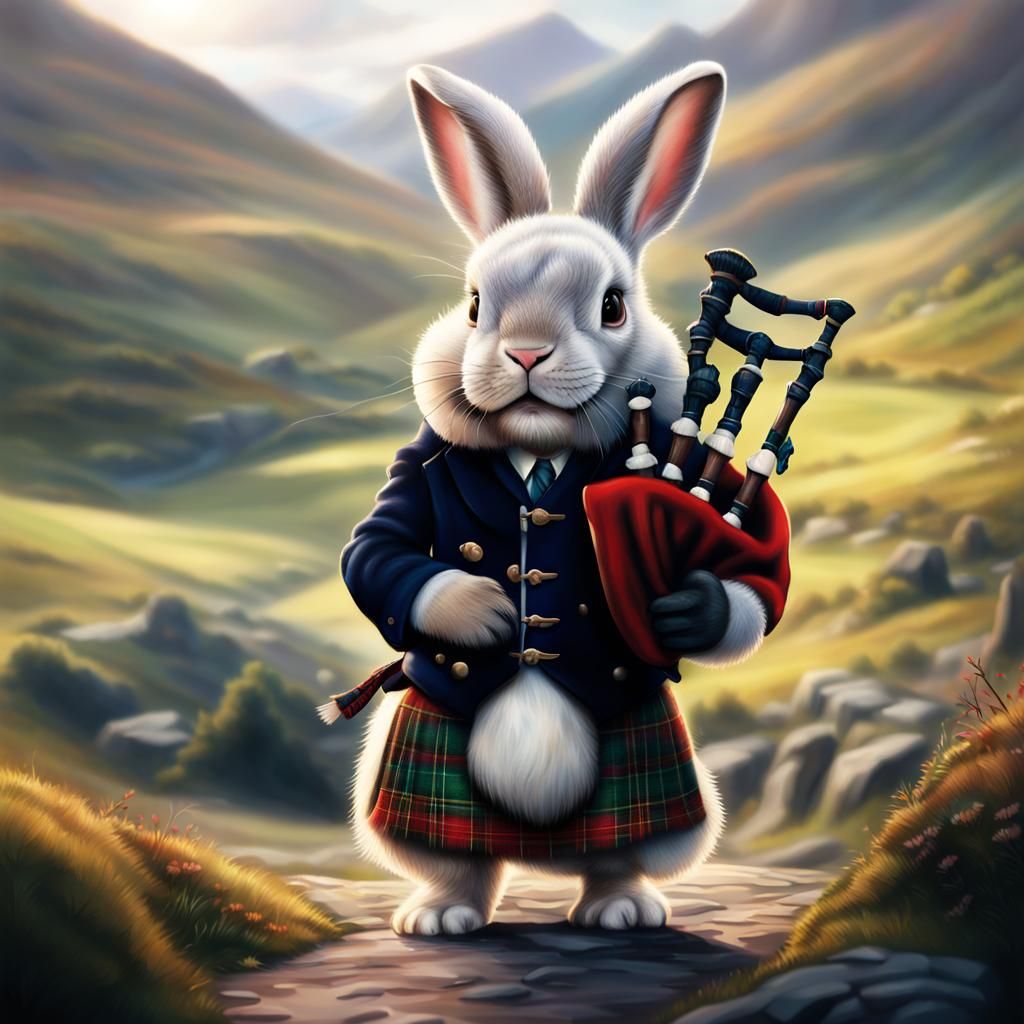McFluff and his bagpipes
