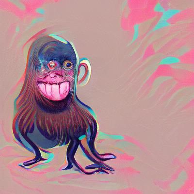 a very weird ape