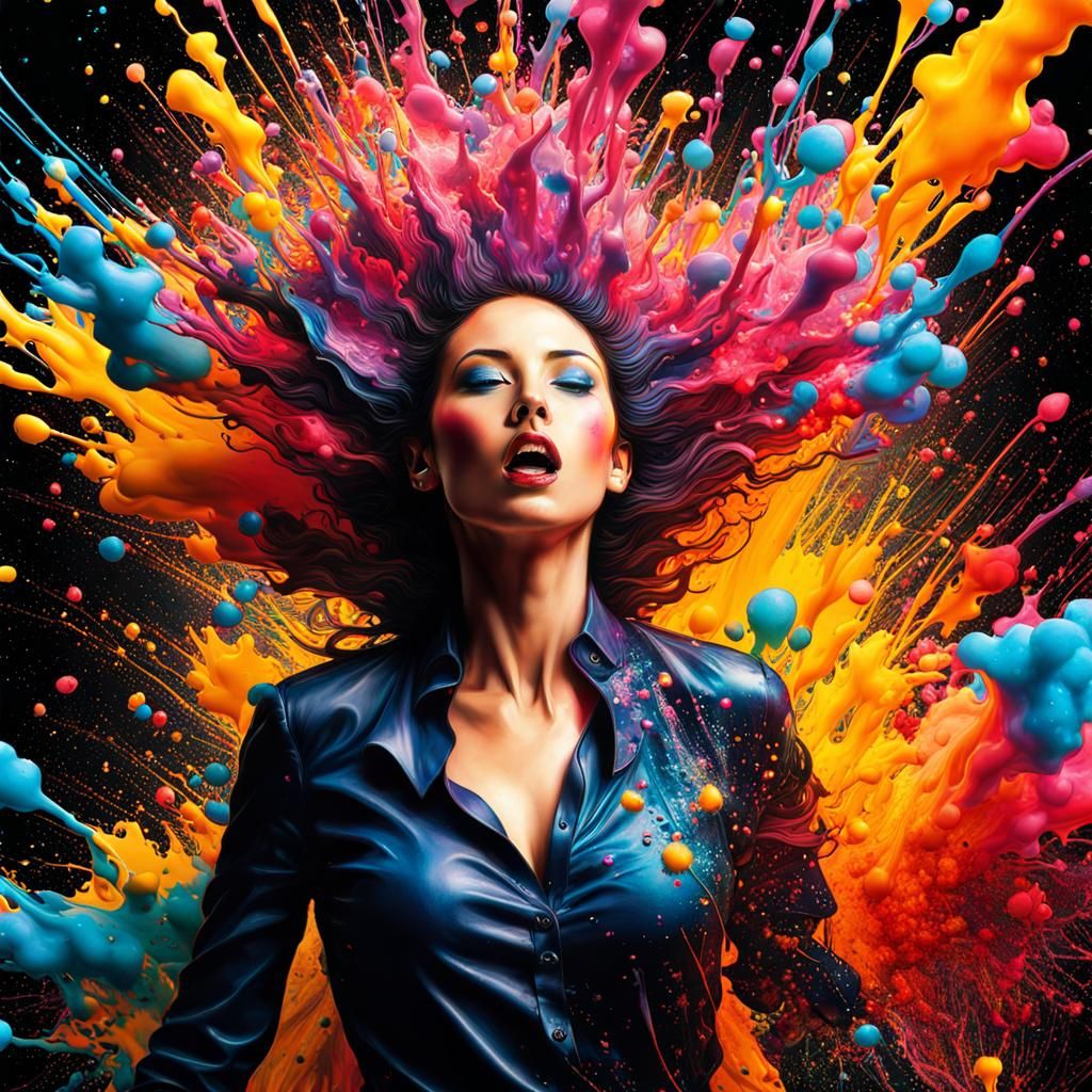 Ink Splatter Art Explosion  by @avionesplateados 