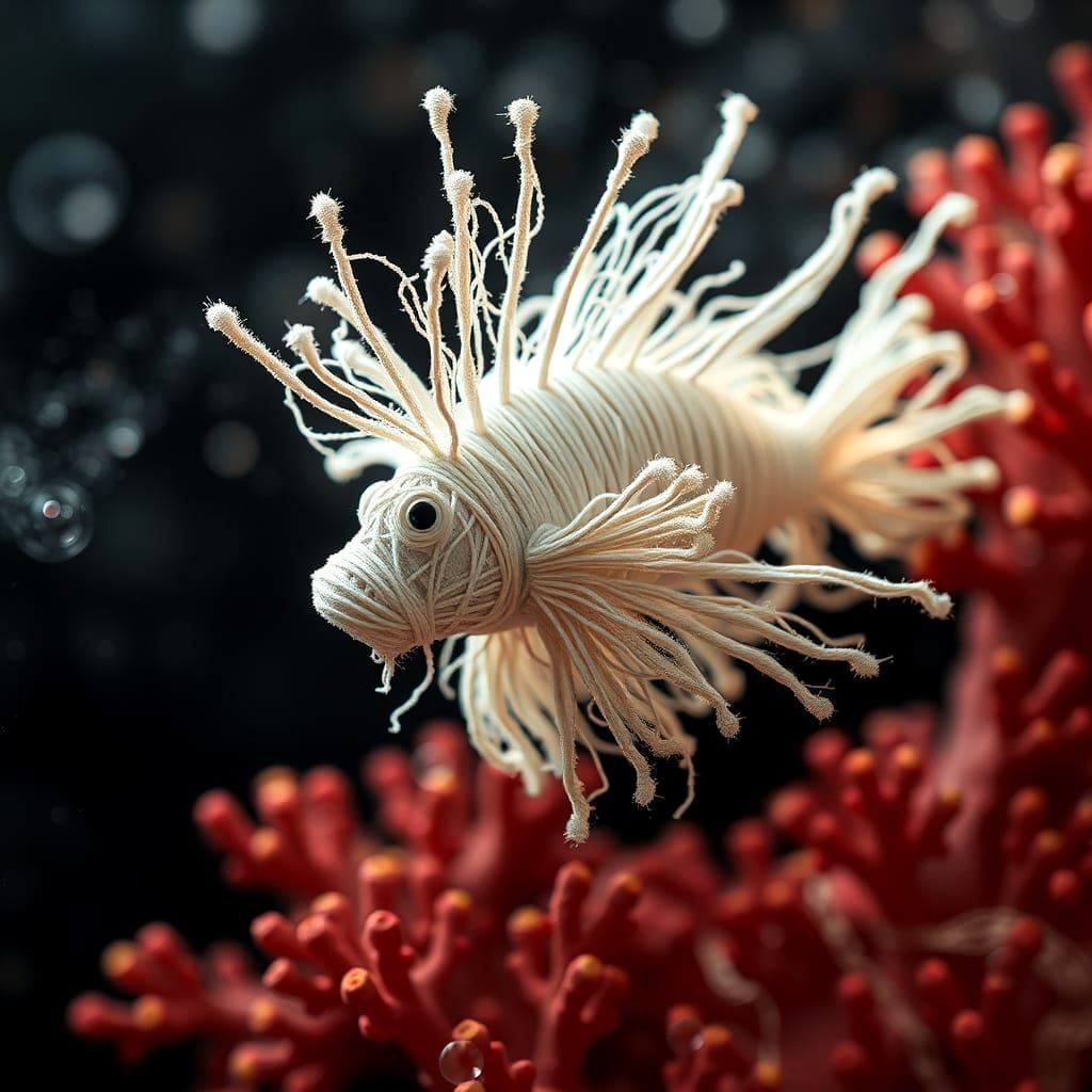 Lionfish made of String  by @The Nights Sky