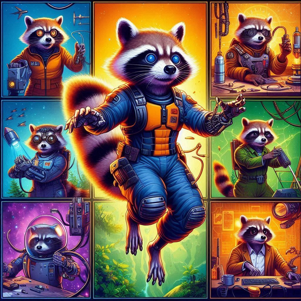 Stages of Life - Rocket Raccoon