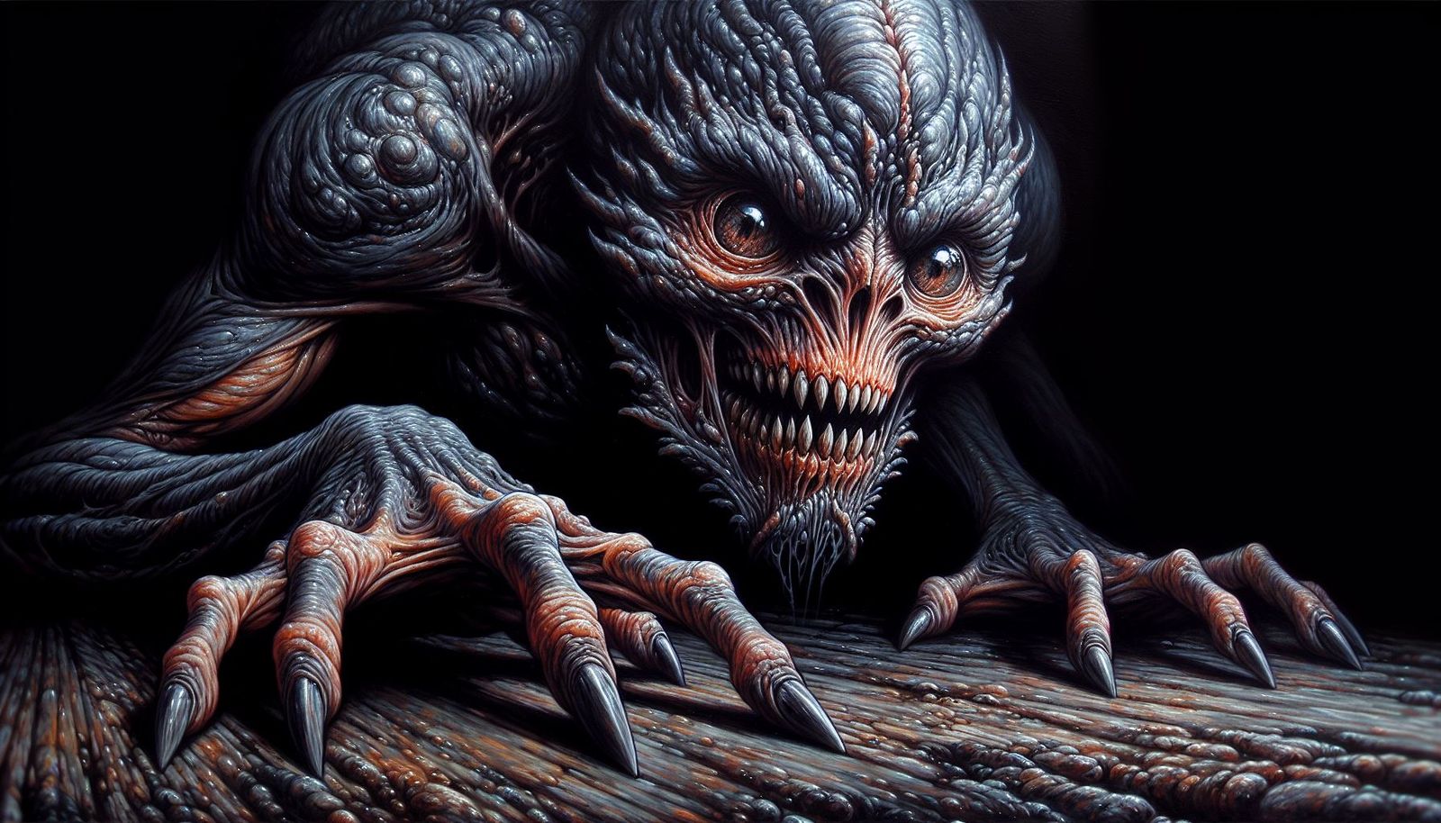 Close Up Dark Crawler