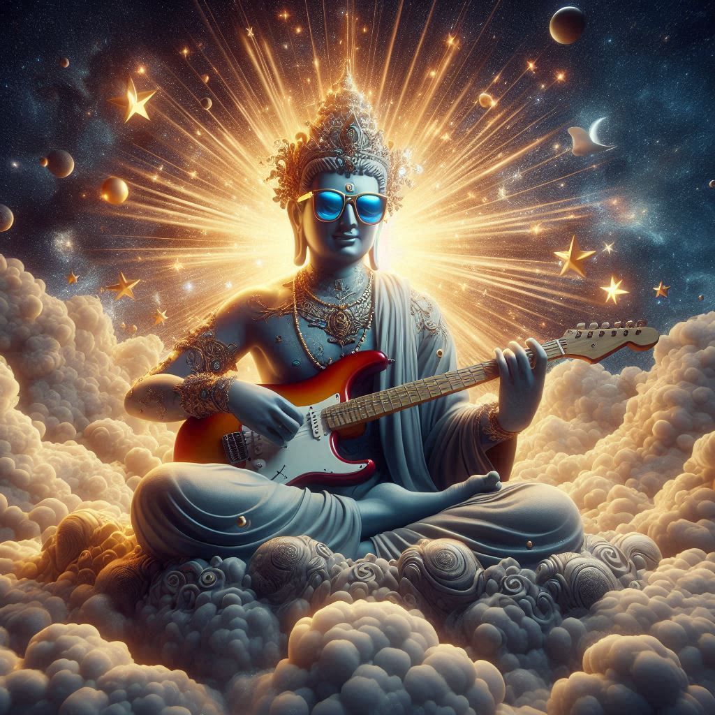 Buddha playing Nirvana