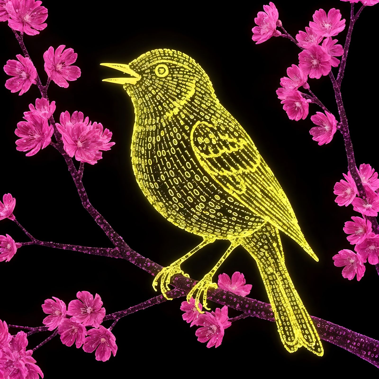 Binary warbler  by @Tiny Pearl Cat