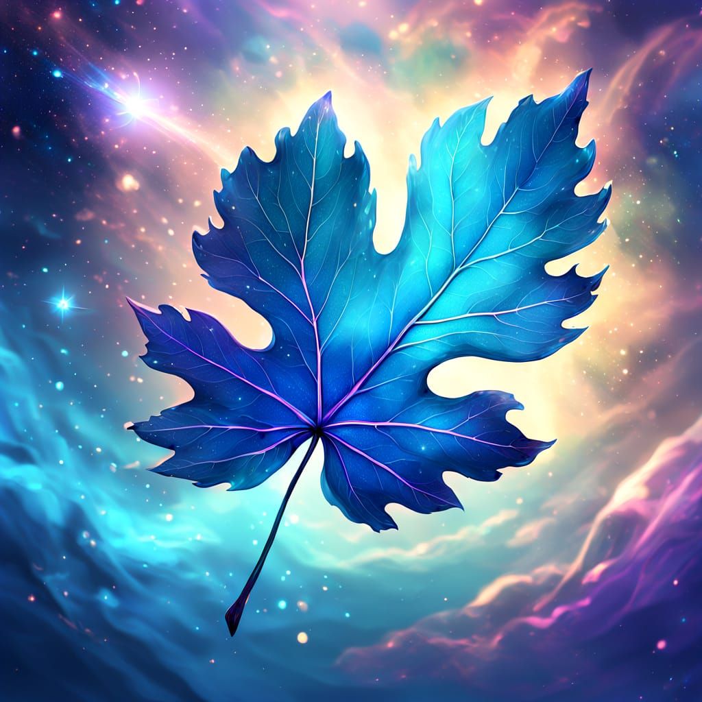 Celestial Azure Leaf