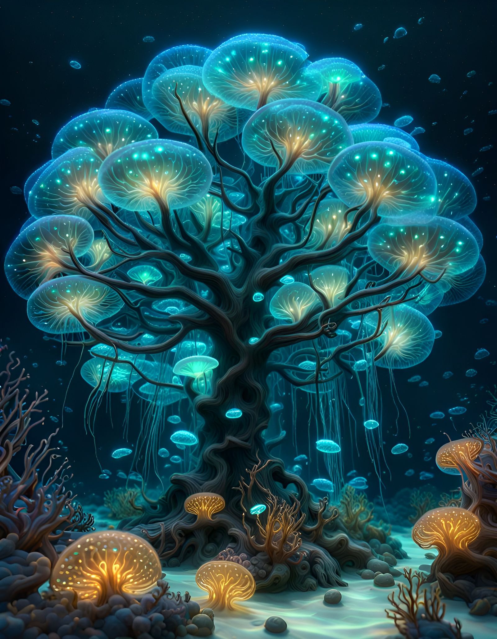 Jellyfish tree  by @Vira
