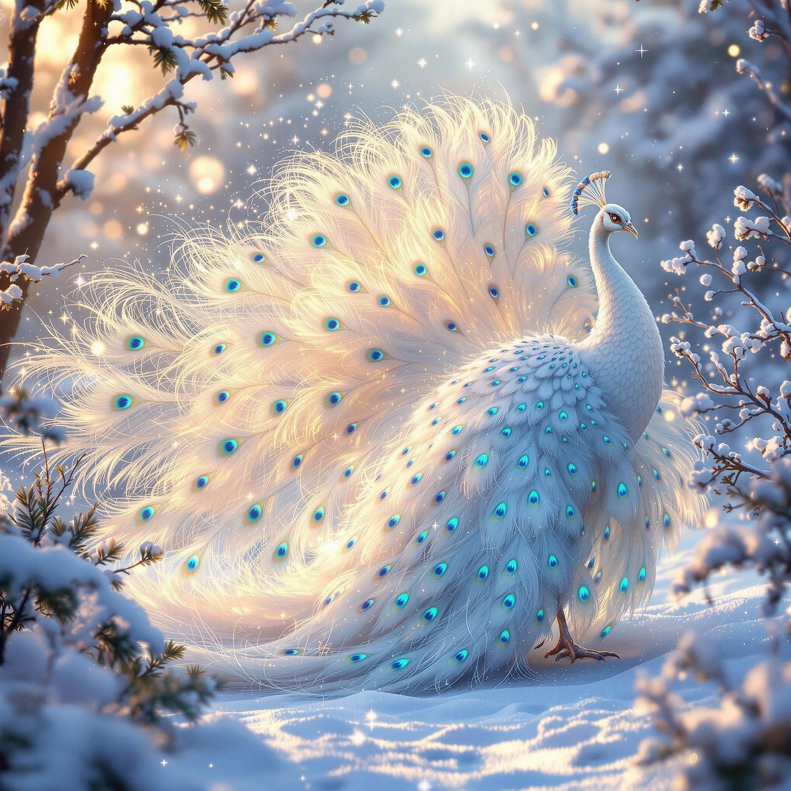  Winter Peacock  by @Alicia Hopkins