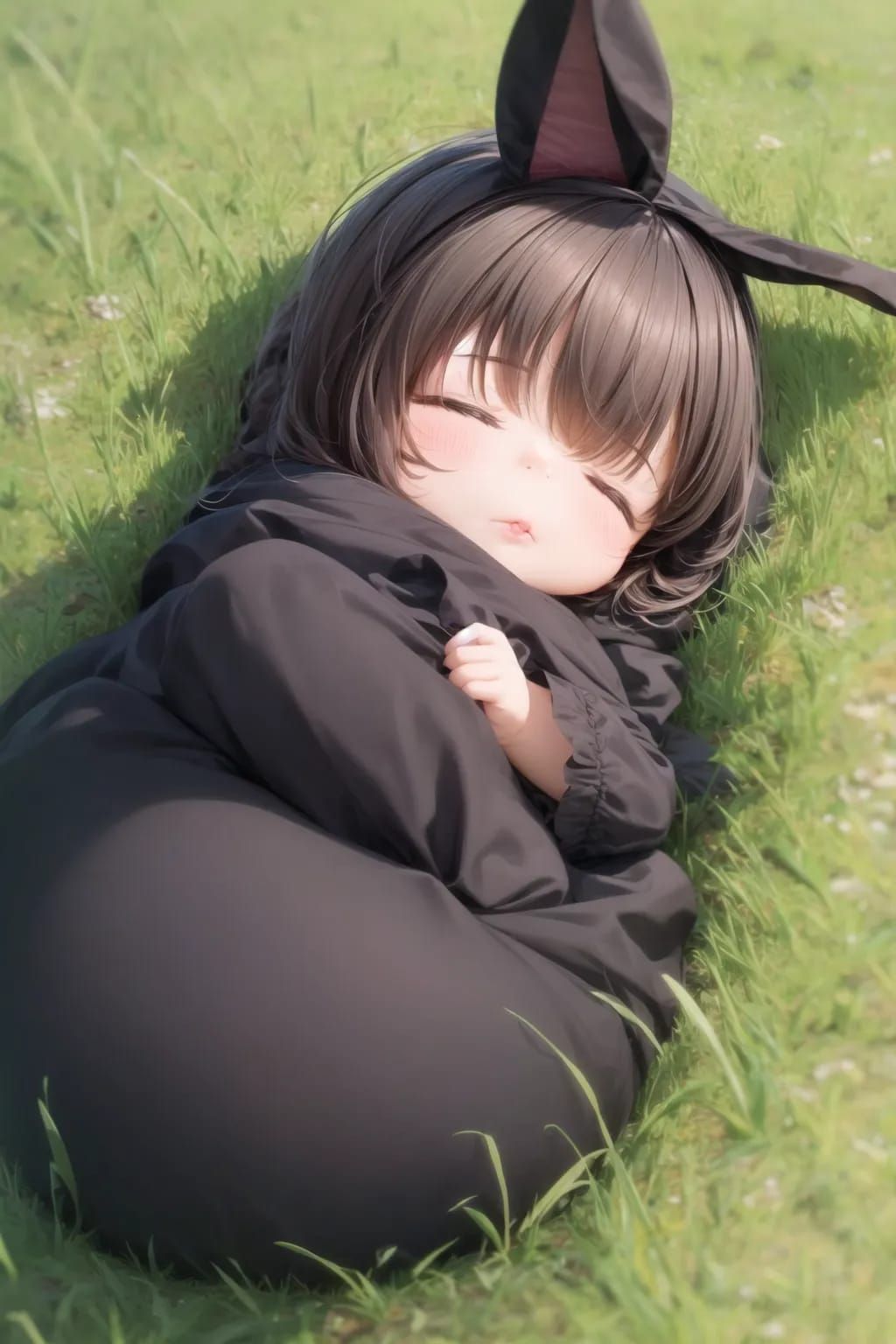 Cute Moon sleeping