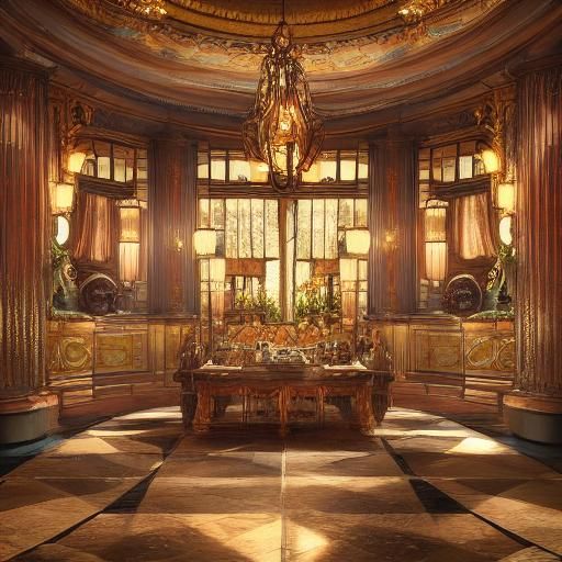 Royal cafe  detailed matte painting, deep color, fantastical...