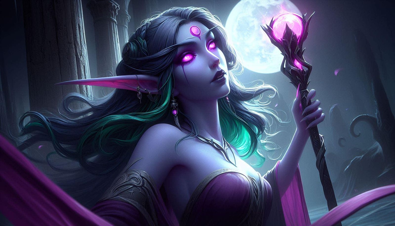 The Night Elf Moon Priestess