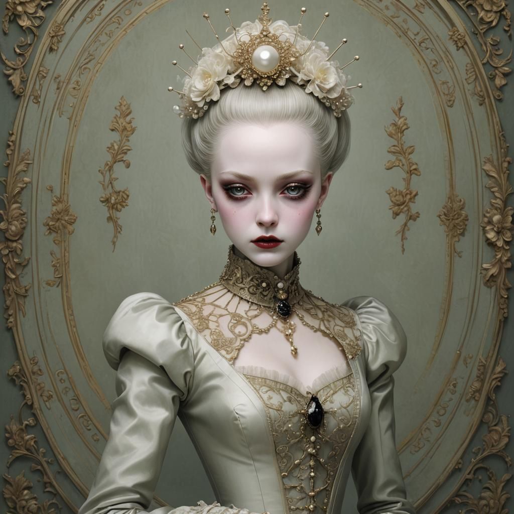 Gothic Aristocrat Portrait in Detailed Matte Painting
