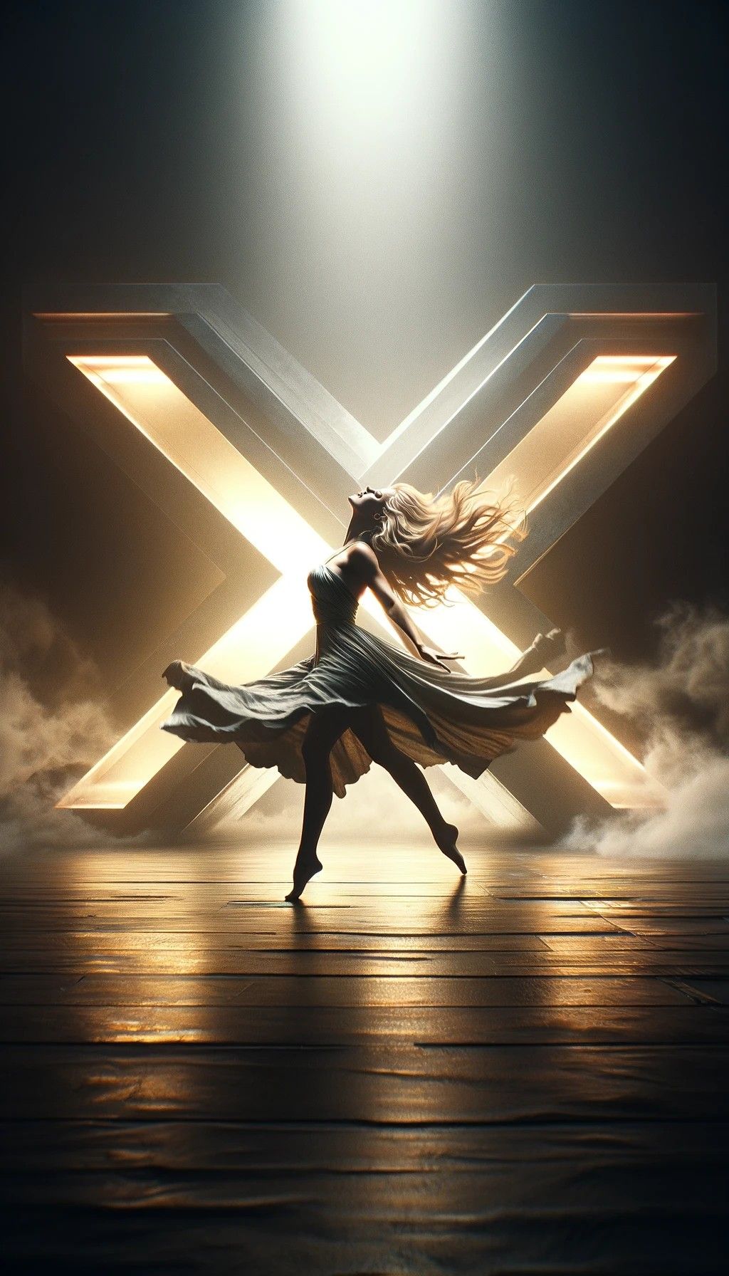 Generation X woman dancing