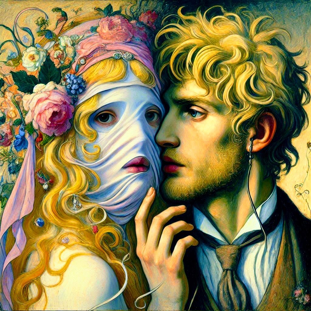 Masked in Mardi Gras Splendor: Beauty Enshrouded in Silence