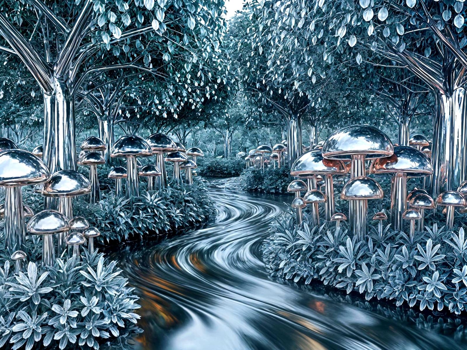 Chrome Forest  by @Jlo