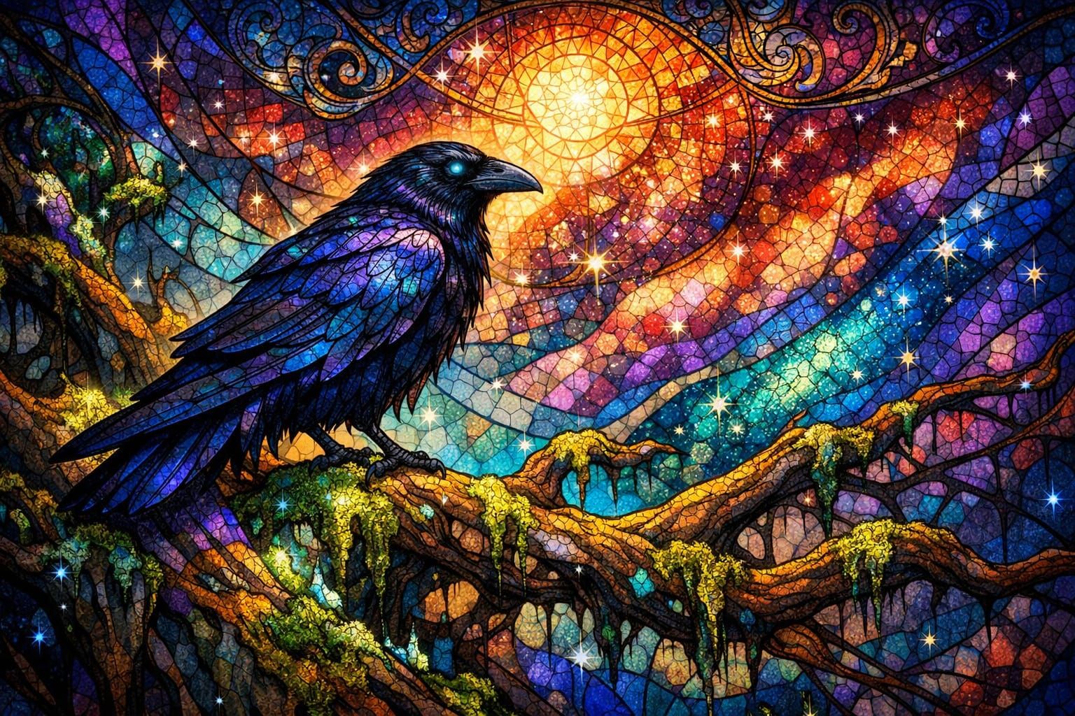 Vigil of Colors 🐦‍⬛✨🎨  by @TimanazArt