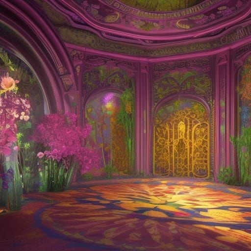 flower palace  from inside