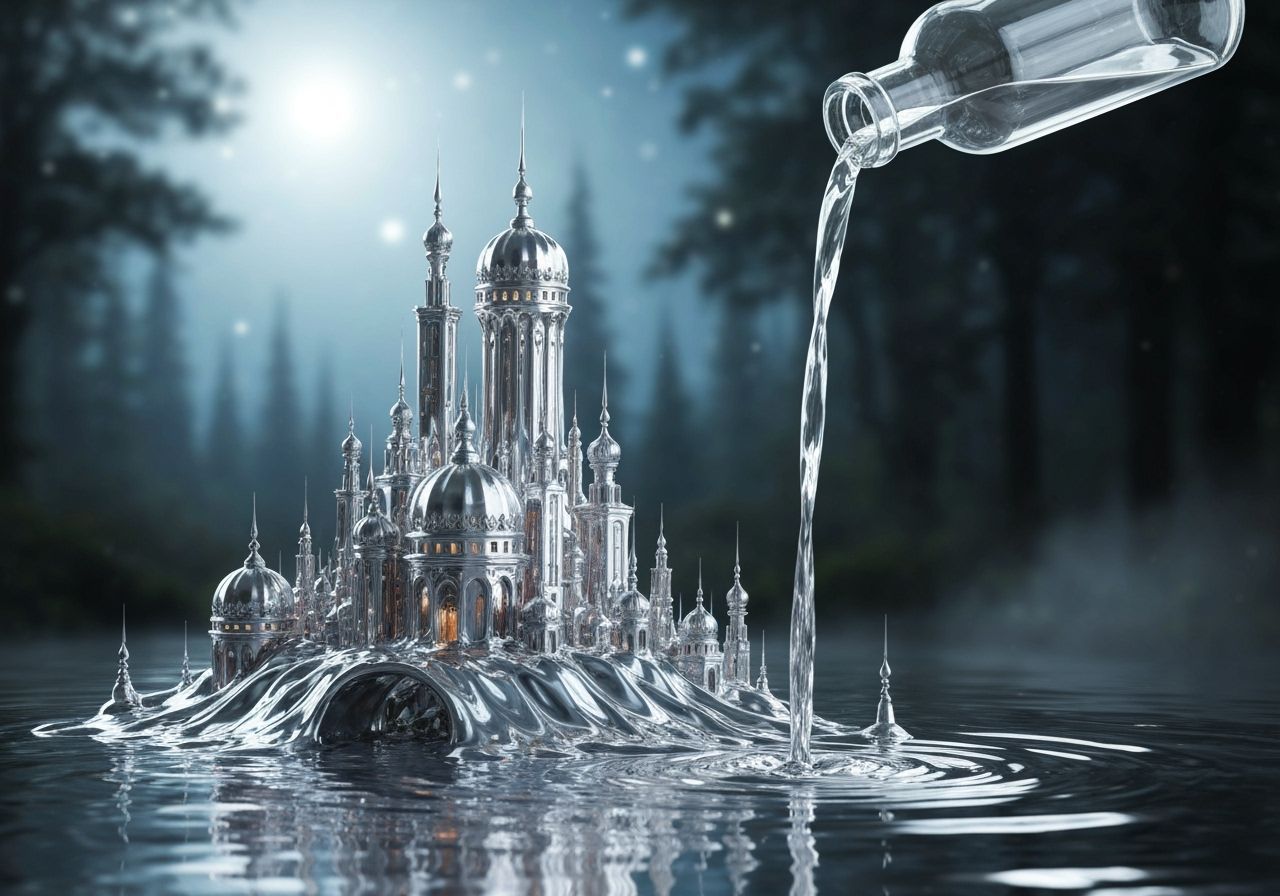 City Made of Liquid Quicksilver 