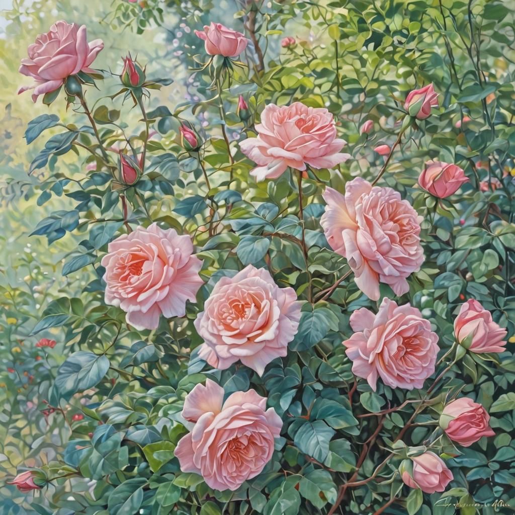 rose bushes