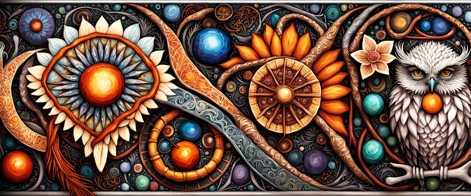 Australian Fauna Inspired Berserker in Druidic Hyper Reality