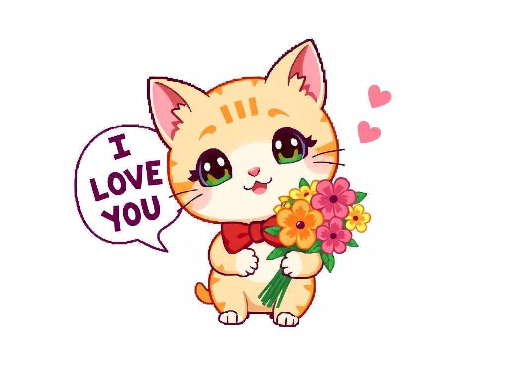 Pixel Art : Cute Cat