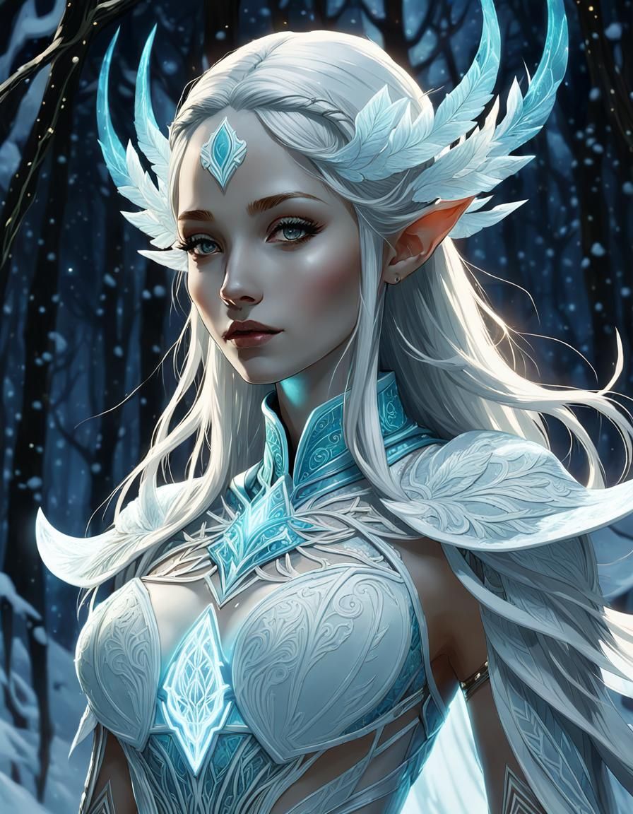 Crufail. High Elf Of A Thousand Winters - AI Generated Artwork ...