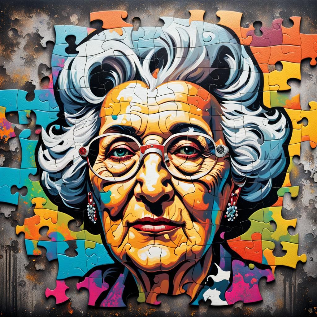 Grandma jigsaw  by @rallyman