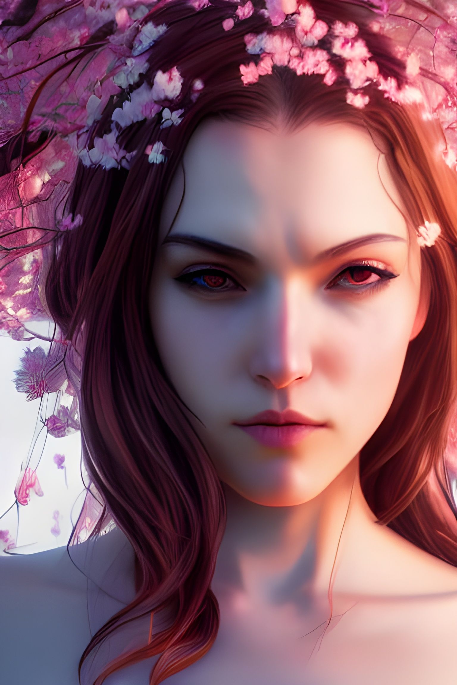 Flower queen AI Generated Artwork NightCafe Creator