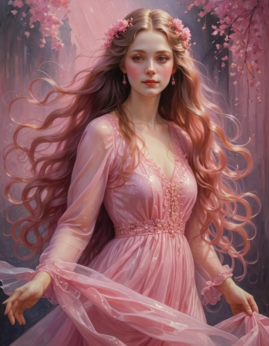 Lady in pink dress_Trials with Victor Nizovtsev