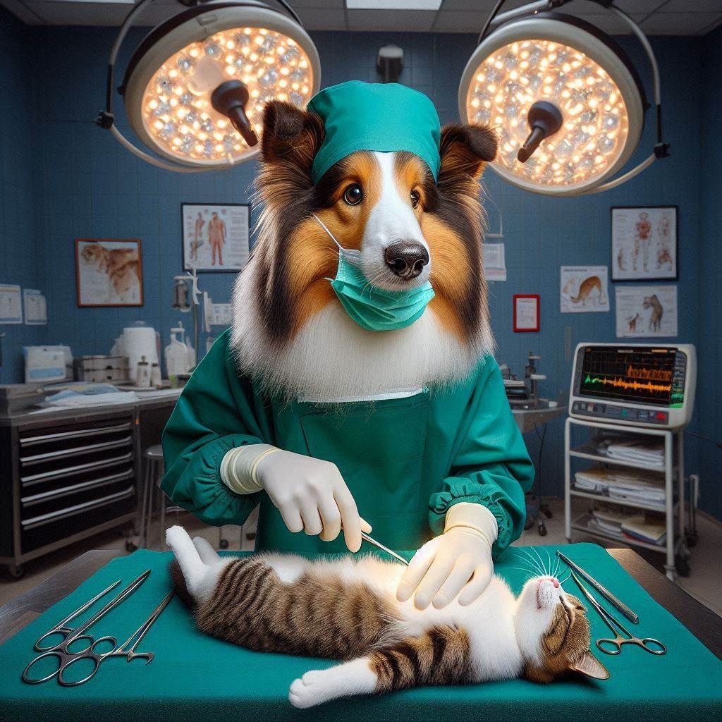 Don't worry kitty, you're in safe paws with Vet Benjamin