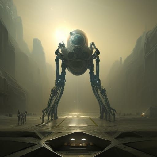 Alien Mecha - AI Generated Artwork - NightCafe Creator