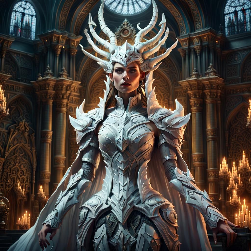 a beautiful demon queen