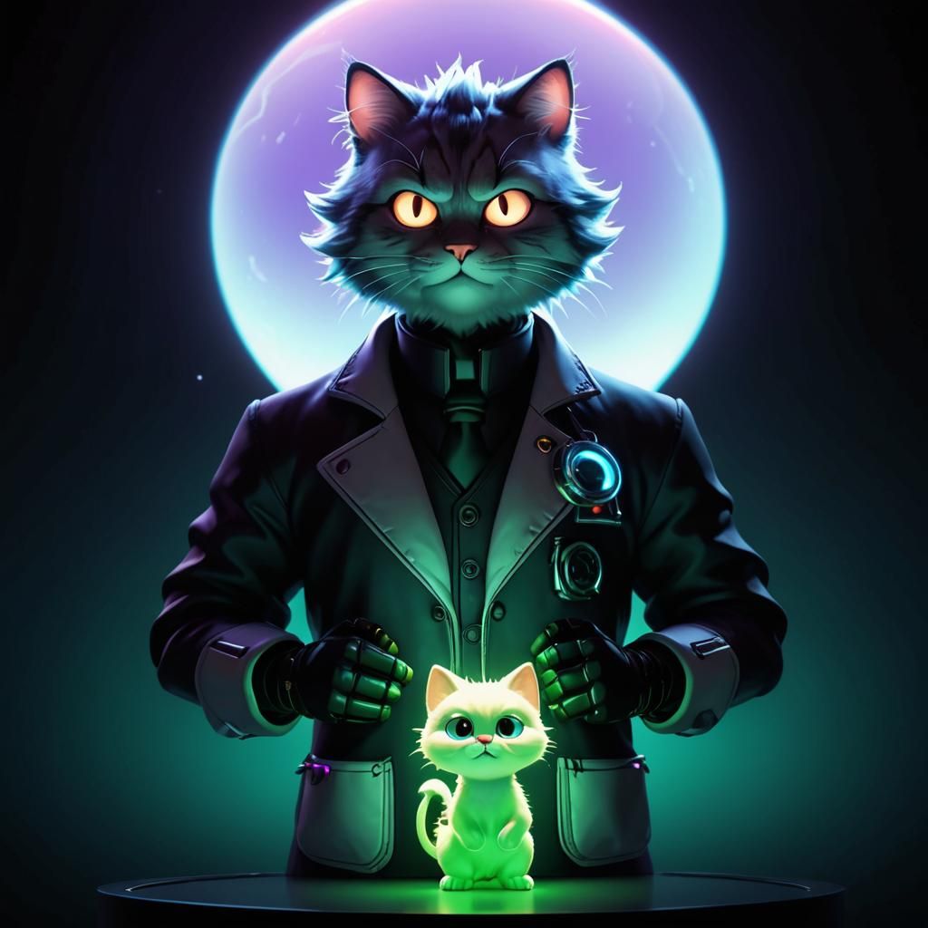 Boss and Brandi from the new game (Catnip Island)  by @Aibot 