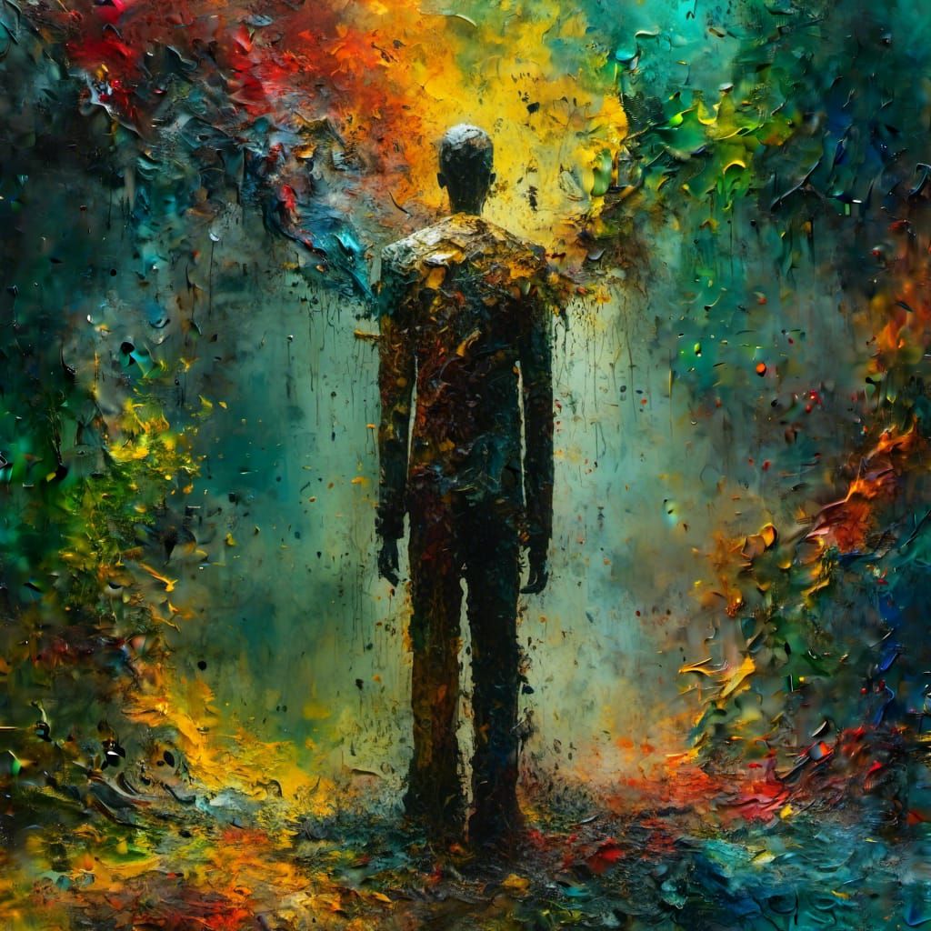 A surreal and gothic representation of the masters of love, ...
