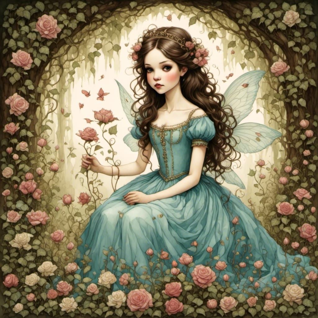 <lora:Storydweller:1.0> <lora:golly:1.0> Pretty fairy tale p...