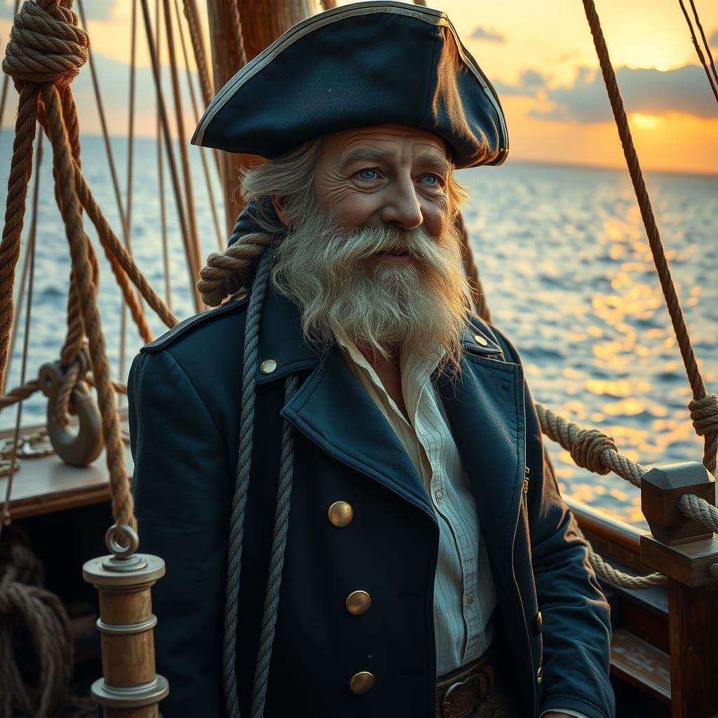 Wise Old Sailor Sea Captain